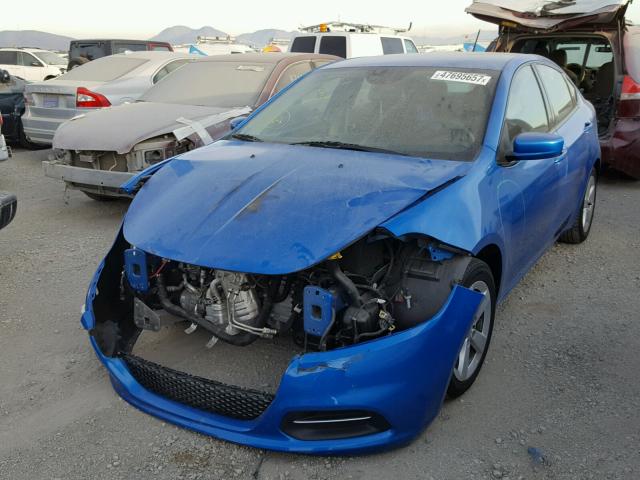 1C3CDFBB0GD529085 - 2016 DODGE DART SXT BLUE photo 2