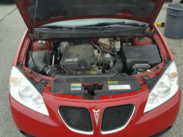 1G2ZG558264197595 - 2006 PONTIAC G6 SE1 RED photo 7