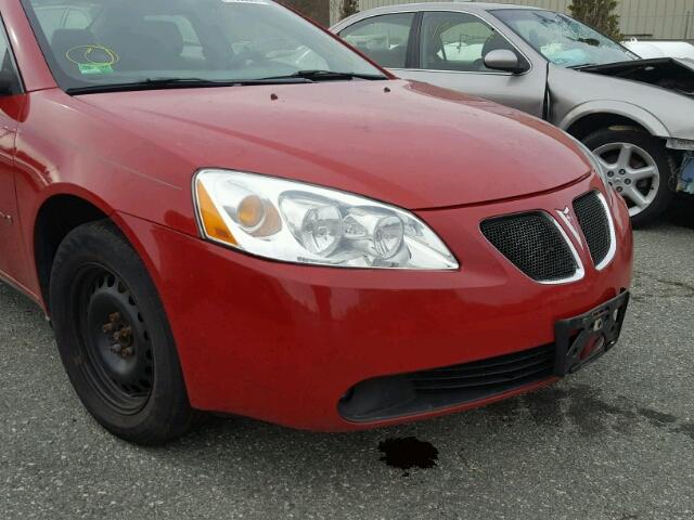 1G2ZG558264197595 - 2006 PONTIAC G6 SE1 RED photo 9