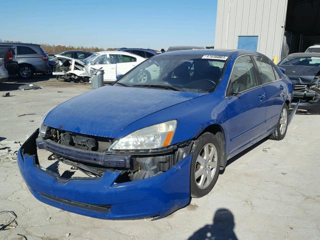 1HGCM66595A066394 - 2005 HONDA ACCORD EX BLUE photo 2