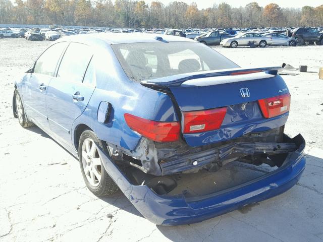 1HGCM66595A066394 - 2005 HONDA ACCORD EX BLUE photo 3