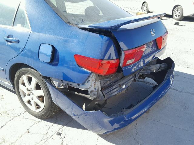 1HGCM66595A066394 - 2005 HONDA ACCORD EX BLUE photo 9