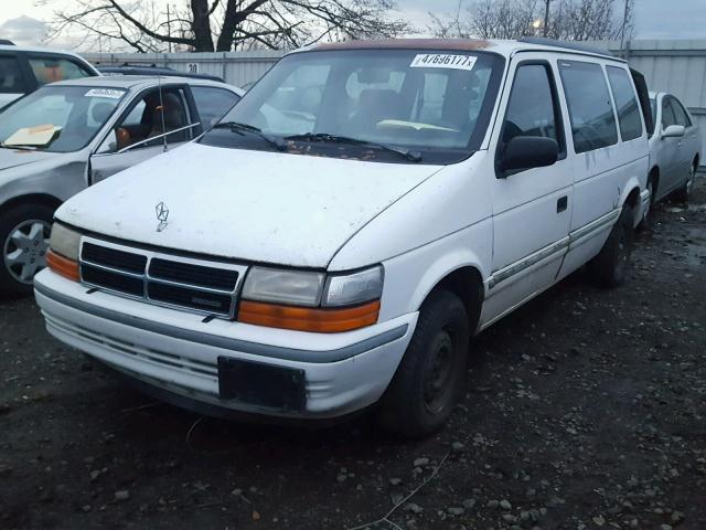 2B4GH25K6NR684818 - 1992 DODGE CARAVAN WHITE photo 2