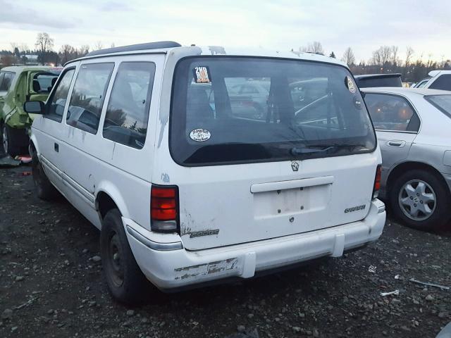 2B4GH25K6NR684818 - 1992 DODGE CARAVAN WHITE photo 3