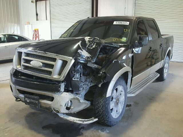 1FTPW14V08KD71118 - 2008 FORD F150 SUPER BLACK photo 2