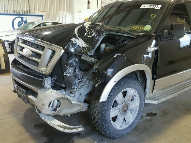 1FTPW14V08KD71118 - 2008 FORD F150 SUPER BLACK photo 9