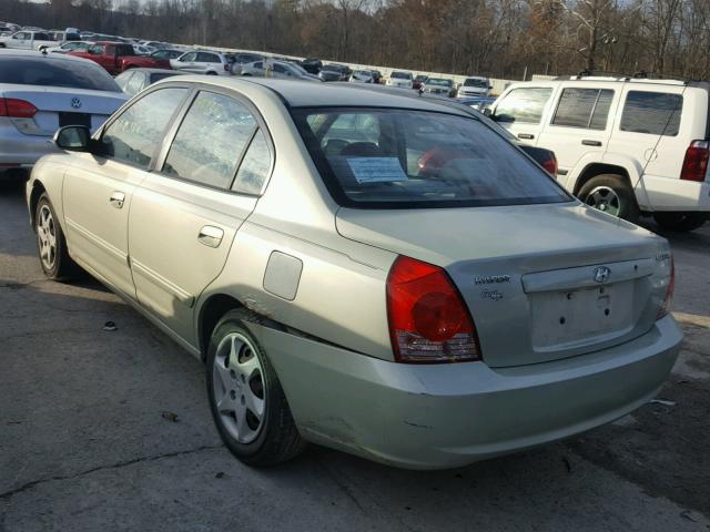 KMHDN46D04U708201 - 2004 HYUNDAI ELANTRA GL GREEN photo 3