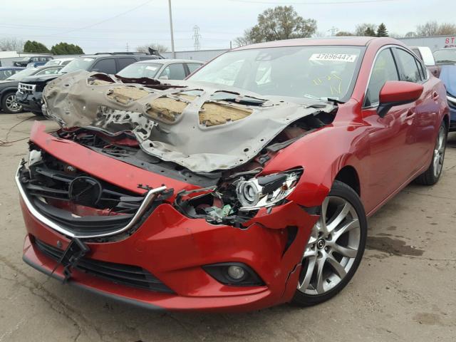 JM1GJ1W69E1142541 - 2014 MAZDA 6 GRAND TO RED photo 2