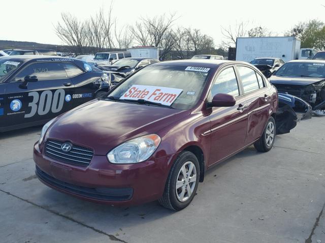 KMHCN4AC6AU507702 - 2010 HYUNDAI ACCENT GLS MAROON photo 2