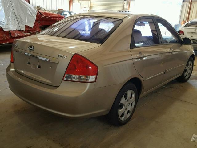 KNAFE221495618724 - 2009 KIA SPECTRA EX GOLD photo 4