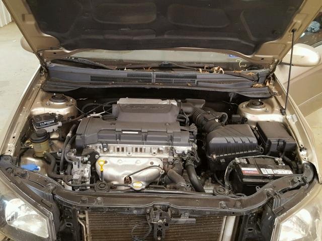 KNAFE221495618724 - 2009 KIA SPECTRA EX GOLD photo 7