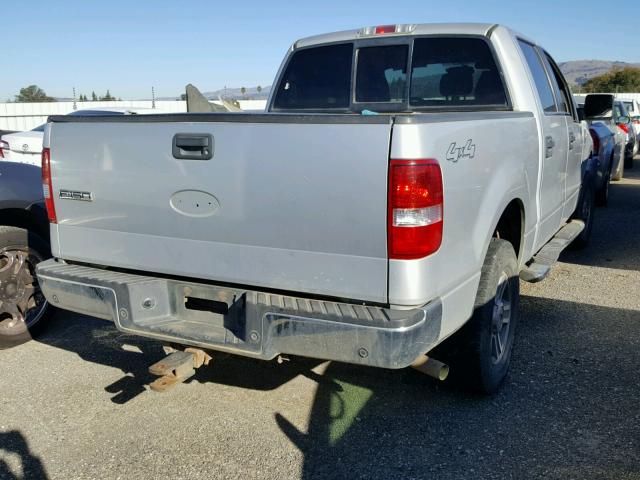 1FTPW14517KD13355 - 2007 FORD F150 SUPER SILVER photo 4