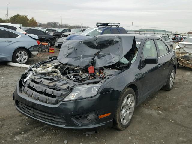 3FAHP0HA9AR346020 - 2010 FORD FUSION SE GREEN photo 2