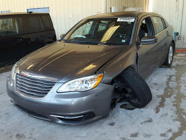 1C3CCBBG4DN607994 - 2013 CHRYSLER 200 TOURIN GRAY photo 2