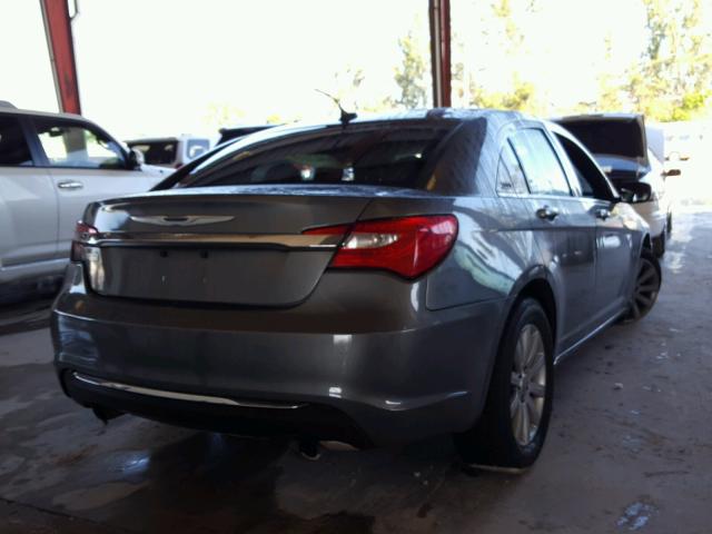 1C3CCBBG4DN607994 - 2013 CHRYSLER 200 TOURIN GRAY photo 4