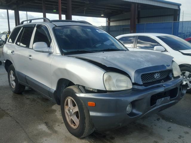 KM8SC13D24U578244 - 2004 HYUNDAI SANTA FE G SILVER photo 1