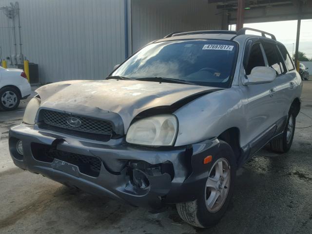 KM8SC13D24U578244 - 2004 HYUNDAI SANTA FE G SILVER photo 2