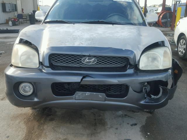 KM8SC13D24U578244 - 2004 HYUNDAI SANTA FE G SILVER photo 9