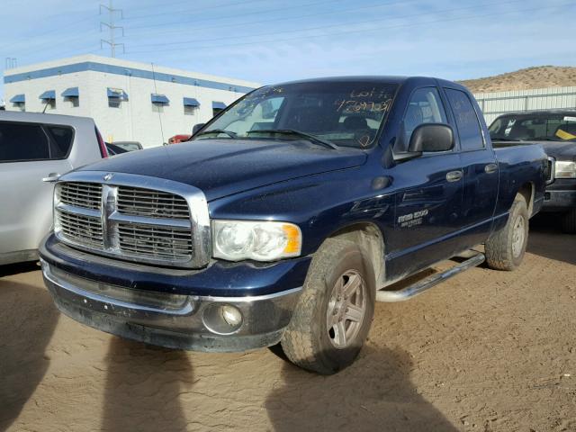 1D7HA18NX4J124658 - 2004 DODGE RAM 1500 S BLUE photo 2