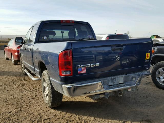 1D7HA18NX4J124658 - 2004 DODGE RAM 1500 S BLUE photo 3