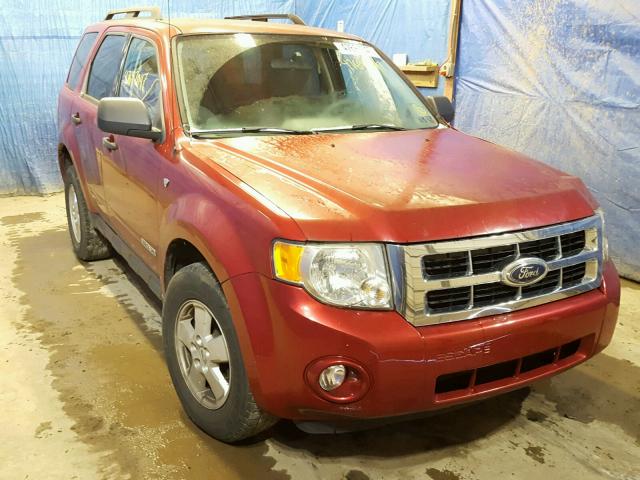 1FMCU93148KB84008 - 2008 FORD ESCAPE XLT RED photo 1