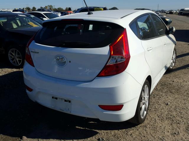 KMHCU5AE6DU097255 - 2013 HYUNDAI ACCENT GLS WHITE photo 4