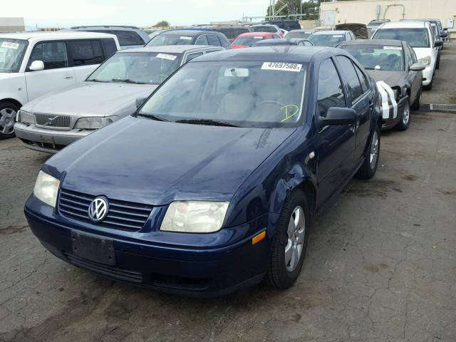 3VWSK69M33M060901 - 2003 VOLKSWAGEN JETTA GLS BLUE photo 2