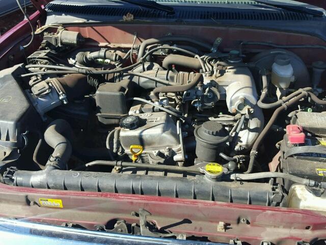 5TEWM72N63Z263355 - 2003 TOYOTA TACOMA XTR RED photo 7