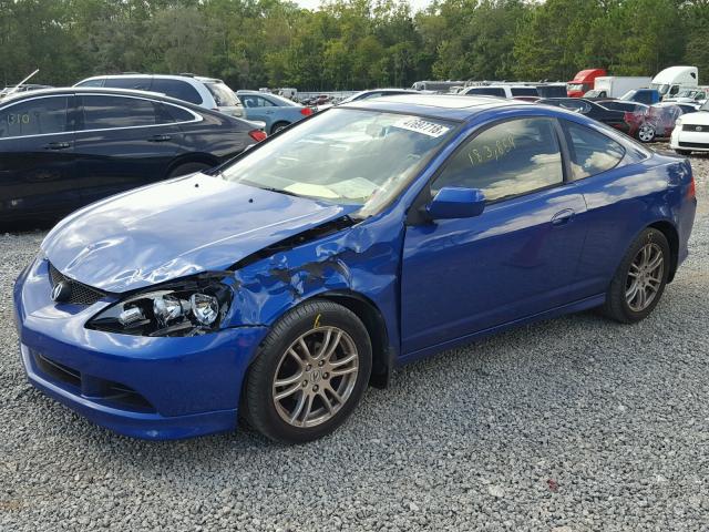 JH4DC54826S018887 - 2006 ACURA RSX BLUE photo 2