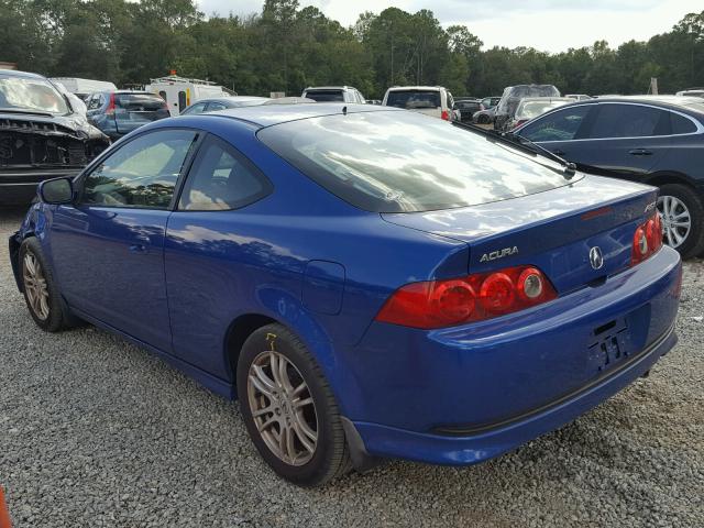 JH4DC54826S018887 - 2006 ACURA RSX BLUE photo 3
