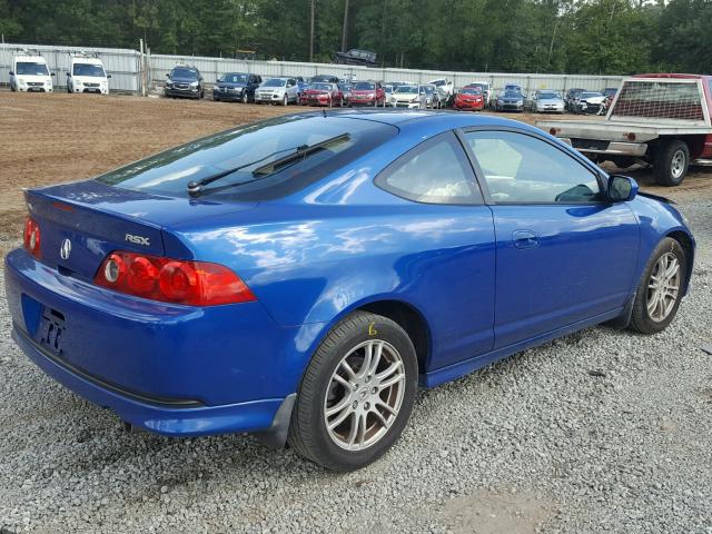 JH4DC54826S018887 - 2006 ACURA RSX BLUE photo 4