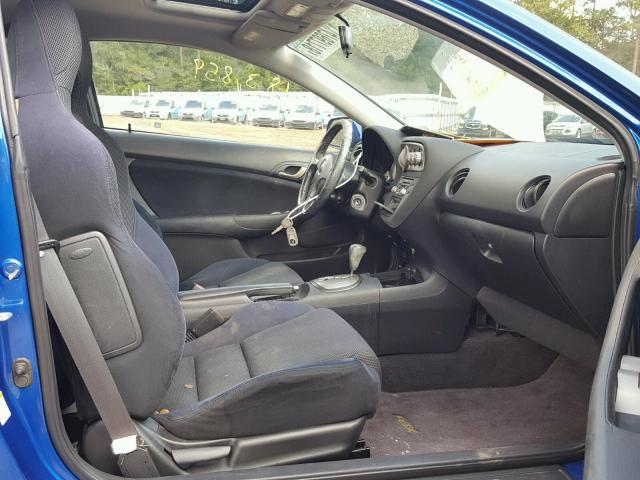JH4DC54826S018887 - 2006 ACURA RSX BLUE photo 5
