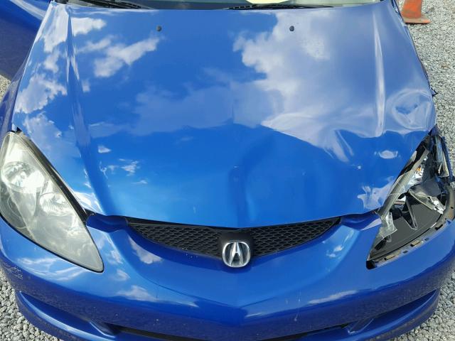 JH4DC54826S018887 - 2006 ACURA RSX BLUE photo 7