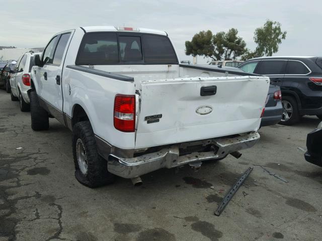 1FTPW12514KC52720 - 2004 FORD F150 SUPER WHITE photo 3