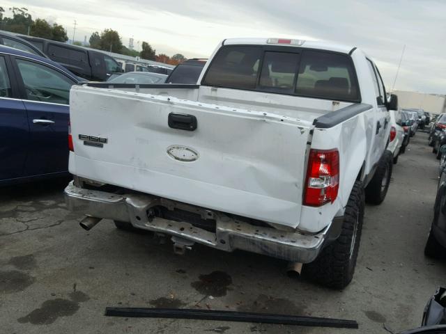 1FTPW12514KC52720 - 2004 FORD F150 SUPER WHITE photo 4