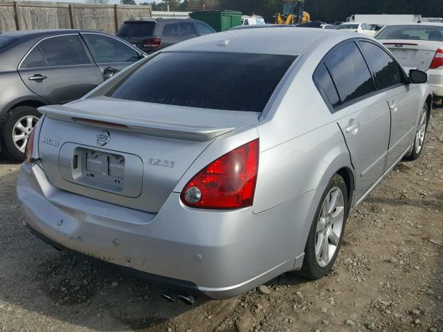 1N4BA41E27C861234 - 2007 NISSAN MAXIMA SE SILVER photo 4