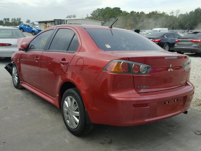 JA32U2FU9EU015047 - 2014 MITSUBISHI LANCER ES/ RED photo 3