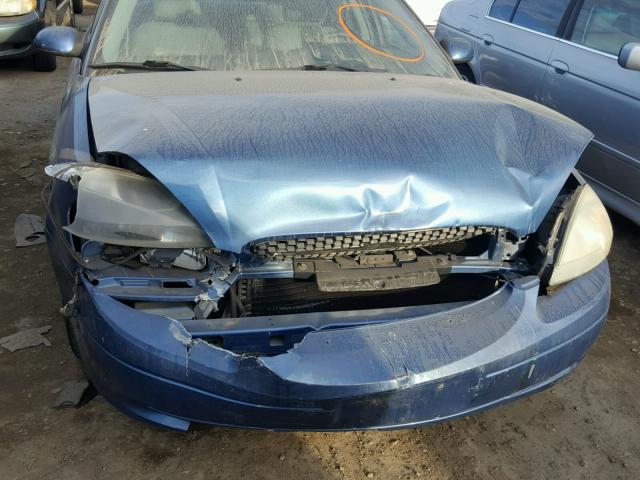 1FAFP55U12A125929 - 2002 FORD TAURUS SES BLUE photo 7