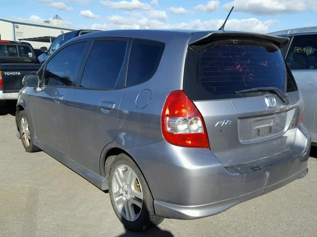 JHMGD38638S064139 - 2008 HONDA FIT SPORT SILVER photo 3