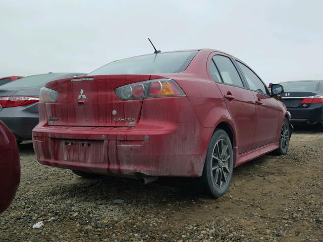 JA32V2FW6GU003858 - 2016 MITSUBISHI LANCER ES RED photo 4