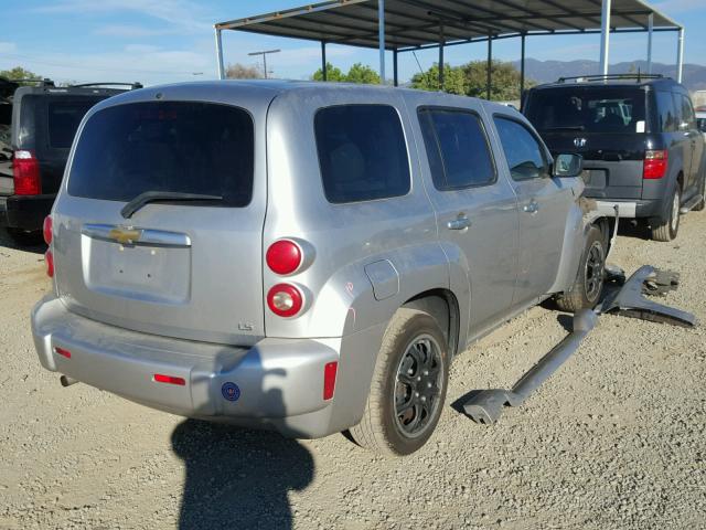 3GNDA13D17S579089 - 2007 CHEVROLET HHR LS SILVER photo 4