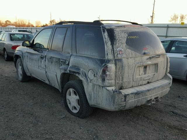 1GNDT13S862193529 - 2006 CHEVROLET TRAILBLAZE BLACK photo 3