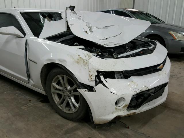 2G1FD1E37F9273046 - 2015 CHEVROLET CAMARO LT WHITE photo 9