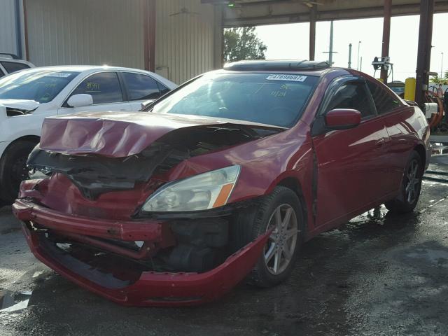 1HGCM82673A031263 - 2003 HONDA ACCORD EX RED photo 2