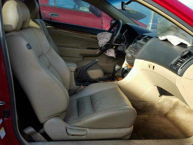 1HGCM82673A031263 - 2003 HONDA ACCORD EX RED photo 5