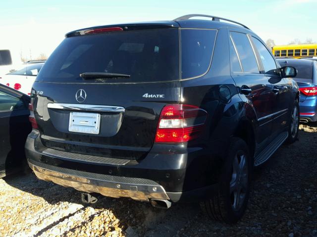 4JGBB86E28A439769 - 2008 MERCEDES-BENZ ML 350 BLACK photo 4