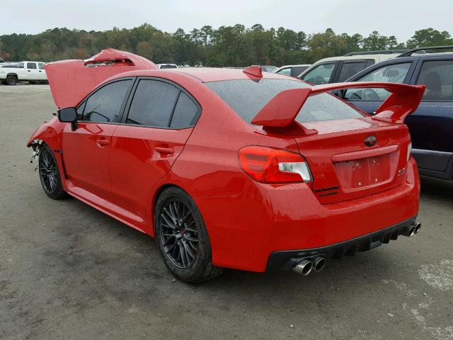 JF1VA2L68F9837619 - 2015 SUBARU WRX STI RED photo 3