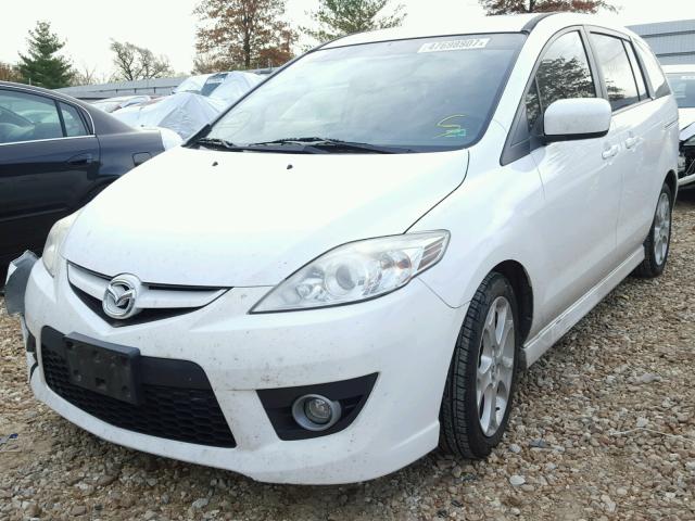 JM1CR2W3XA0363410 - 2010 MAZDA 5 WHITE photo 2