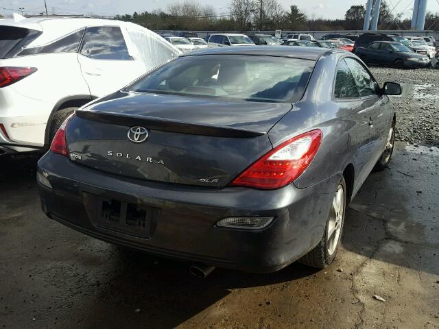 4T1CA30P98U149287 - 2008 TOYOTA CAMRY SOLA GRAY photo 4