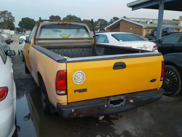 1FTDF1723VKD14976 - 1997 FORD F150 YELLOW photo 3